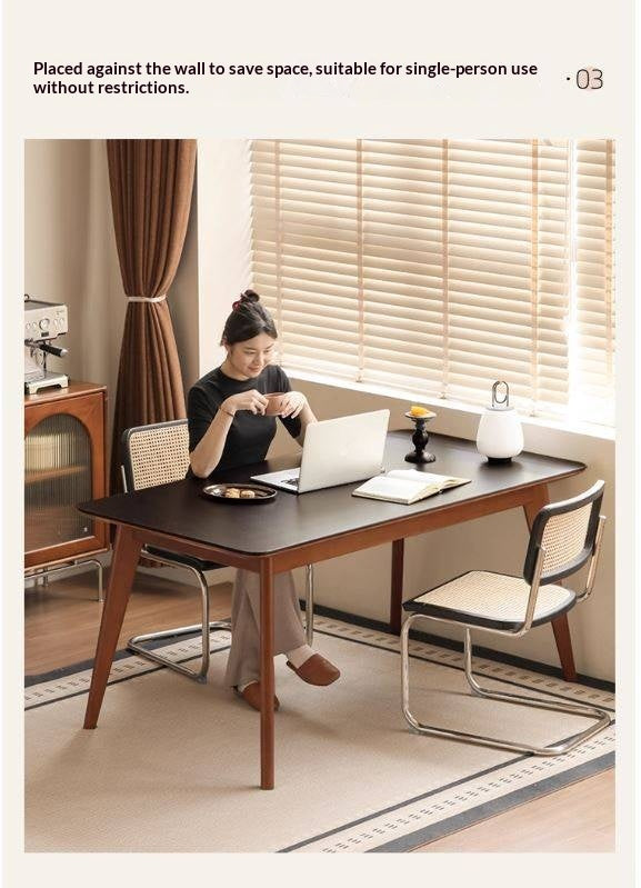 Tulipwood Solid Wood Retro Style Dining Table