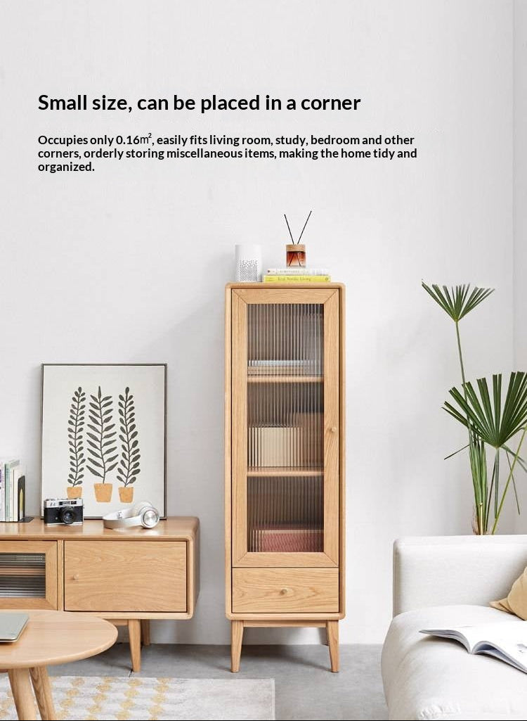Oak, Ash Solid Wood Side Cabinet