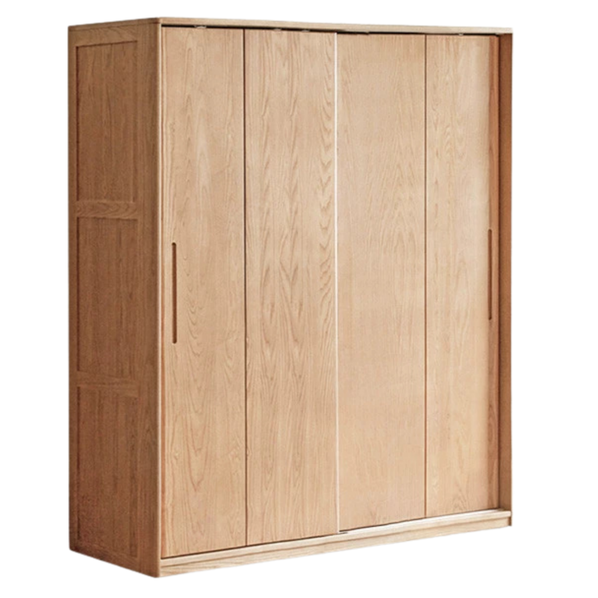 Oak, Ash, Manchurian Ash Solid Wood Wardrobe With Sliding Doors.