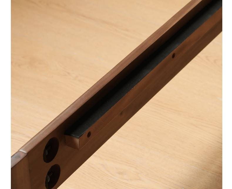 North American Black Walnut, Oak, Catalpa Solid Wood Modern Minimalist Bed