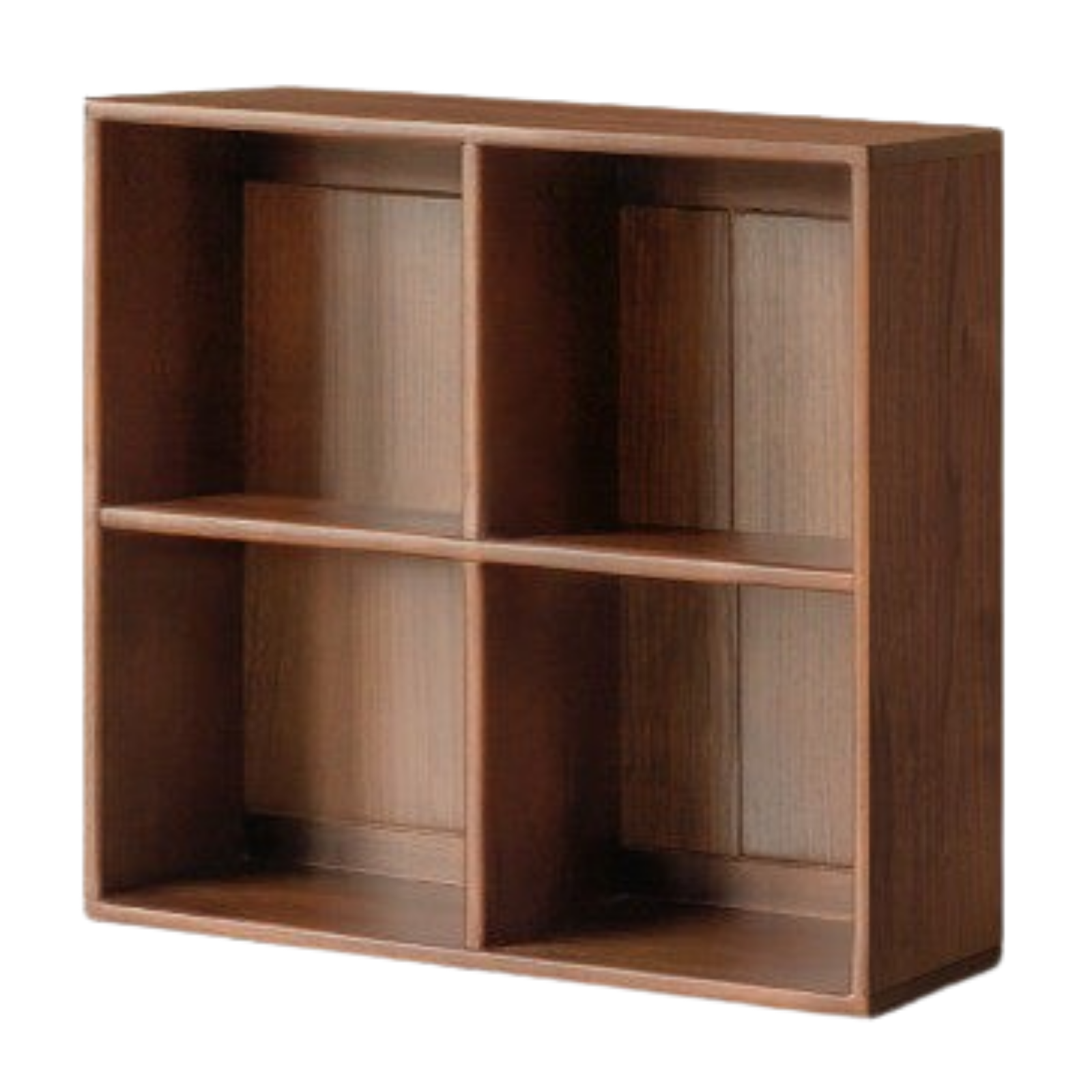 Black Walnut, Golden Sandalwood Solid Wood Light Luxury Style Bookshelf