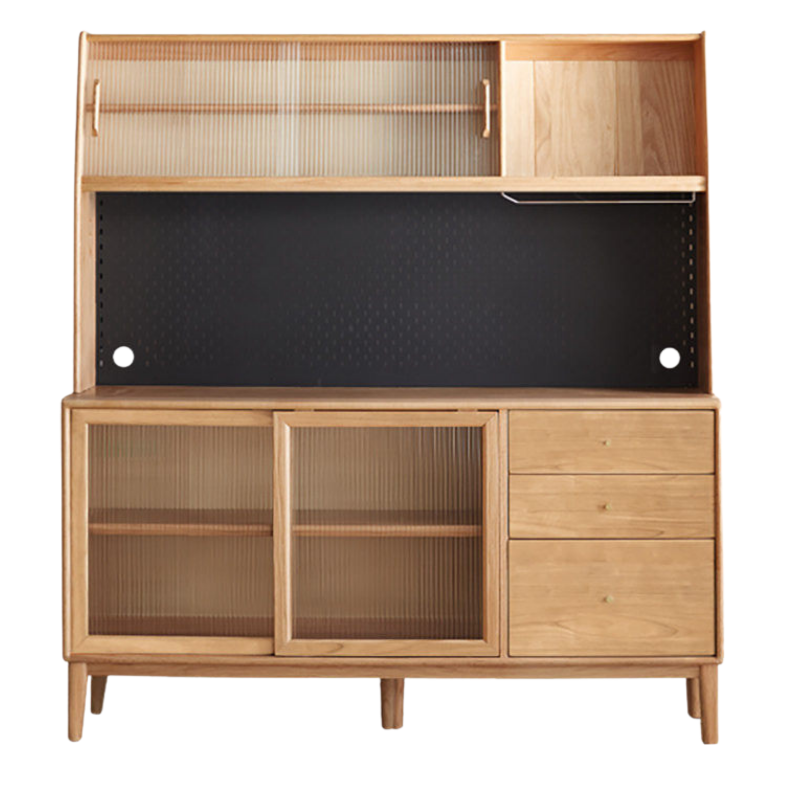 Solid Rubberwood, Oak, Beech Solid Wood Buffet Cabinet, Sideboard