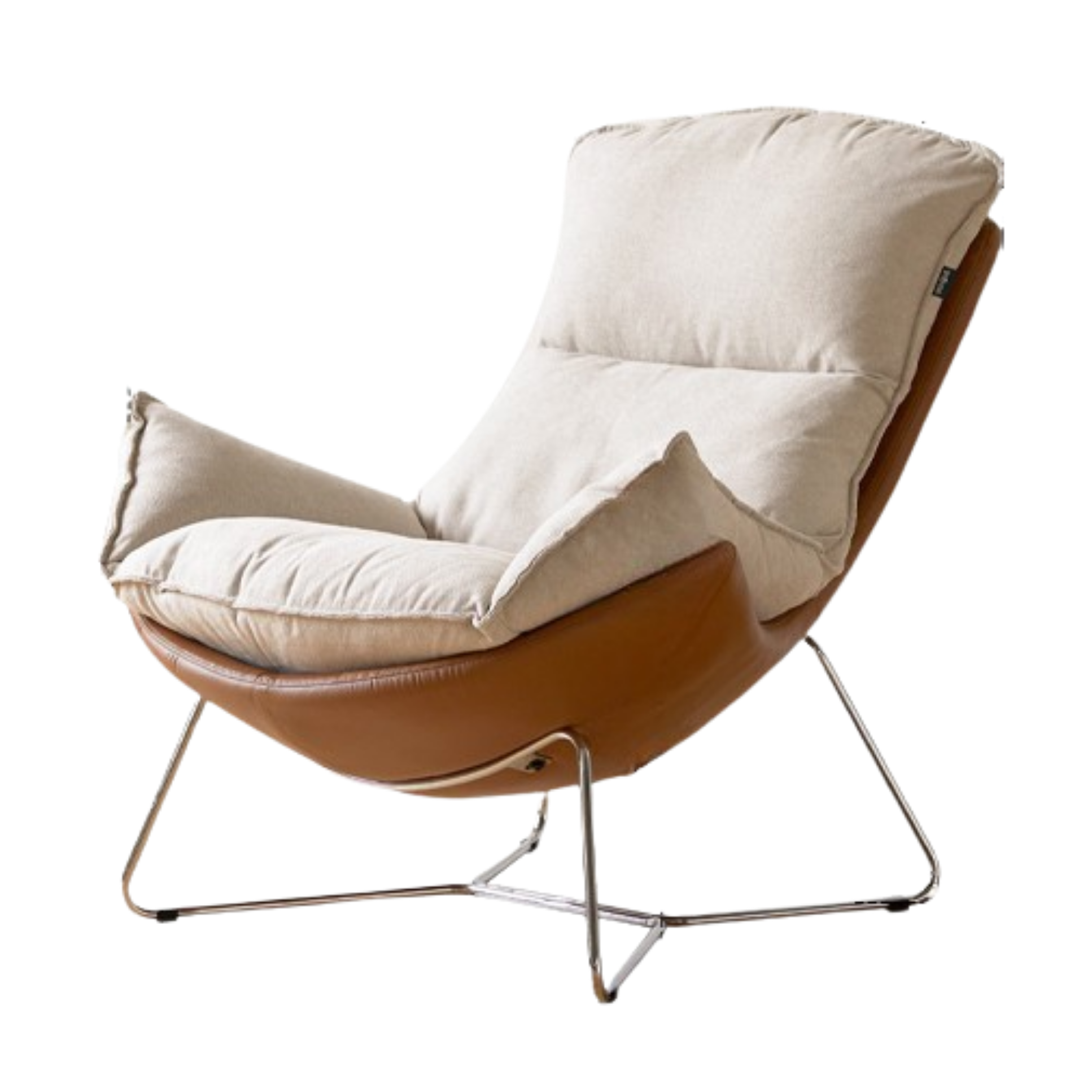 Fabric Eggshell Modern Chair