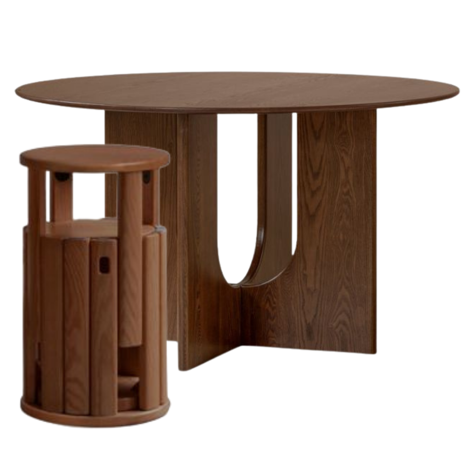 Ash Solid Wood Round Dining Table