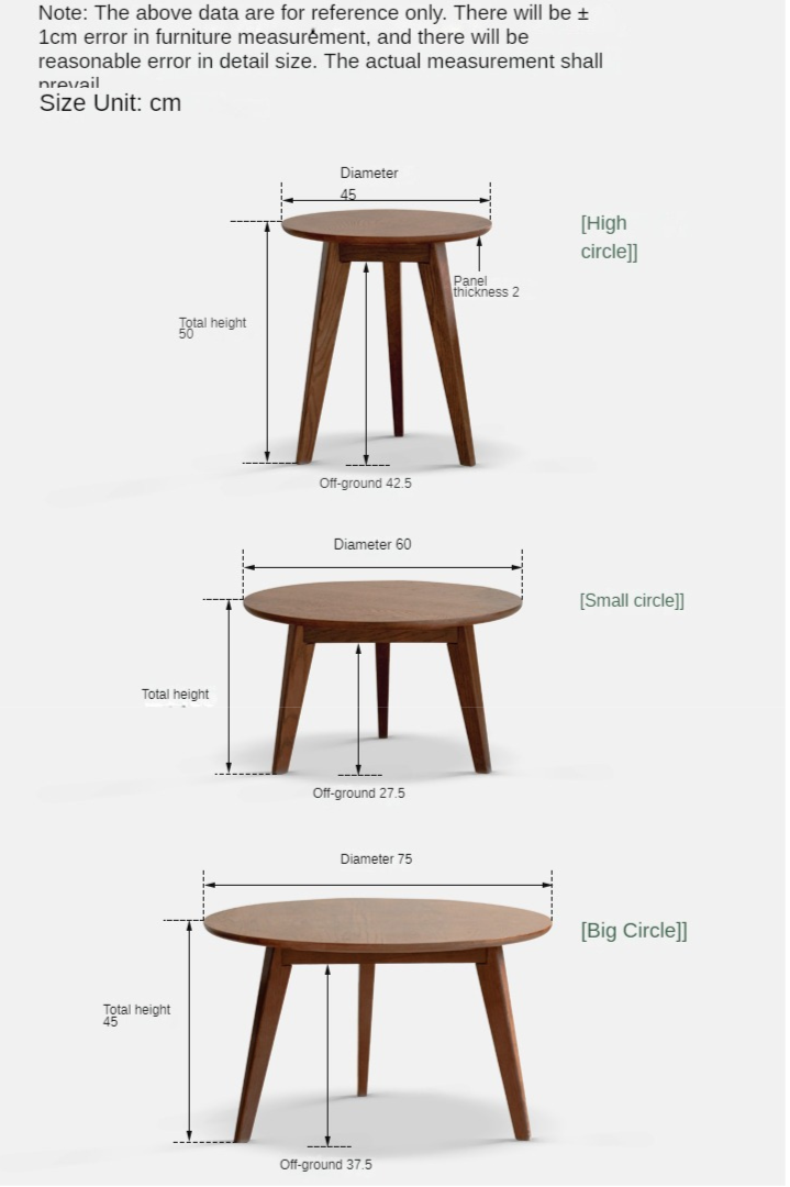 Oak, Rubberwood Solid Wood Side Table Combination