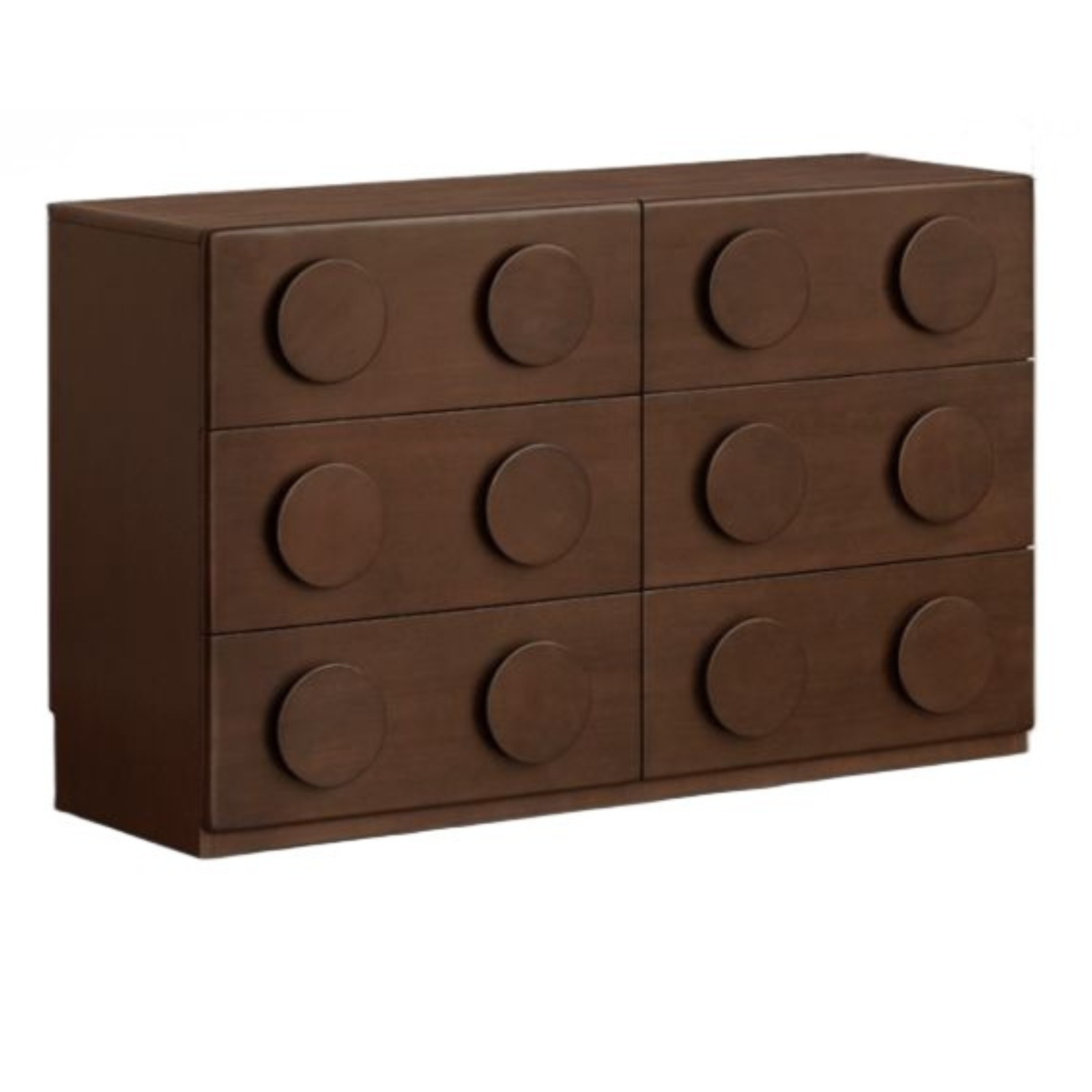 Poplar Solid Wood Retro Medieval Style Rotating Dressing Table