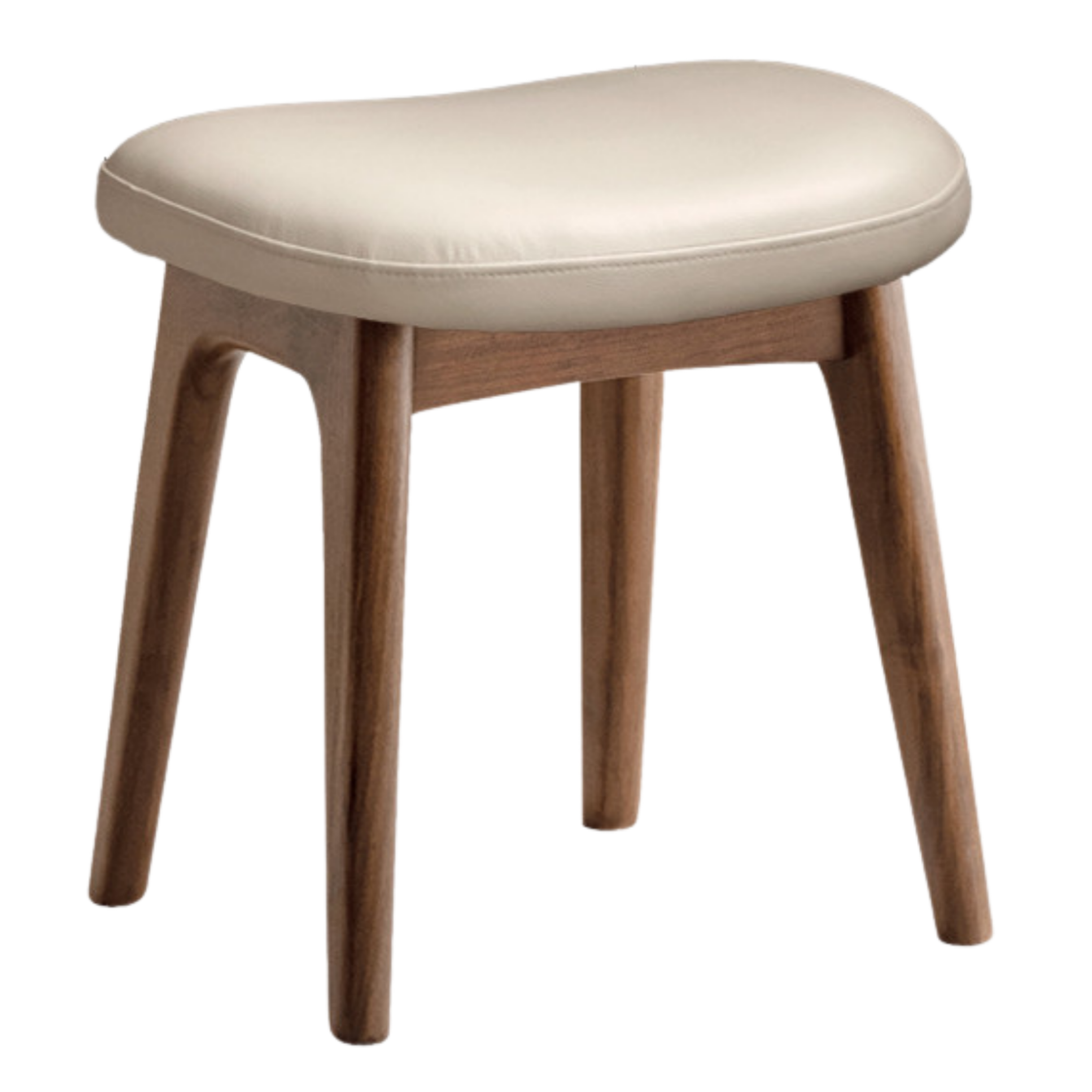 Black Walnut, Ash, Oak, Sandalwood Solid Wood Makeup Soft Stool