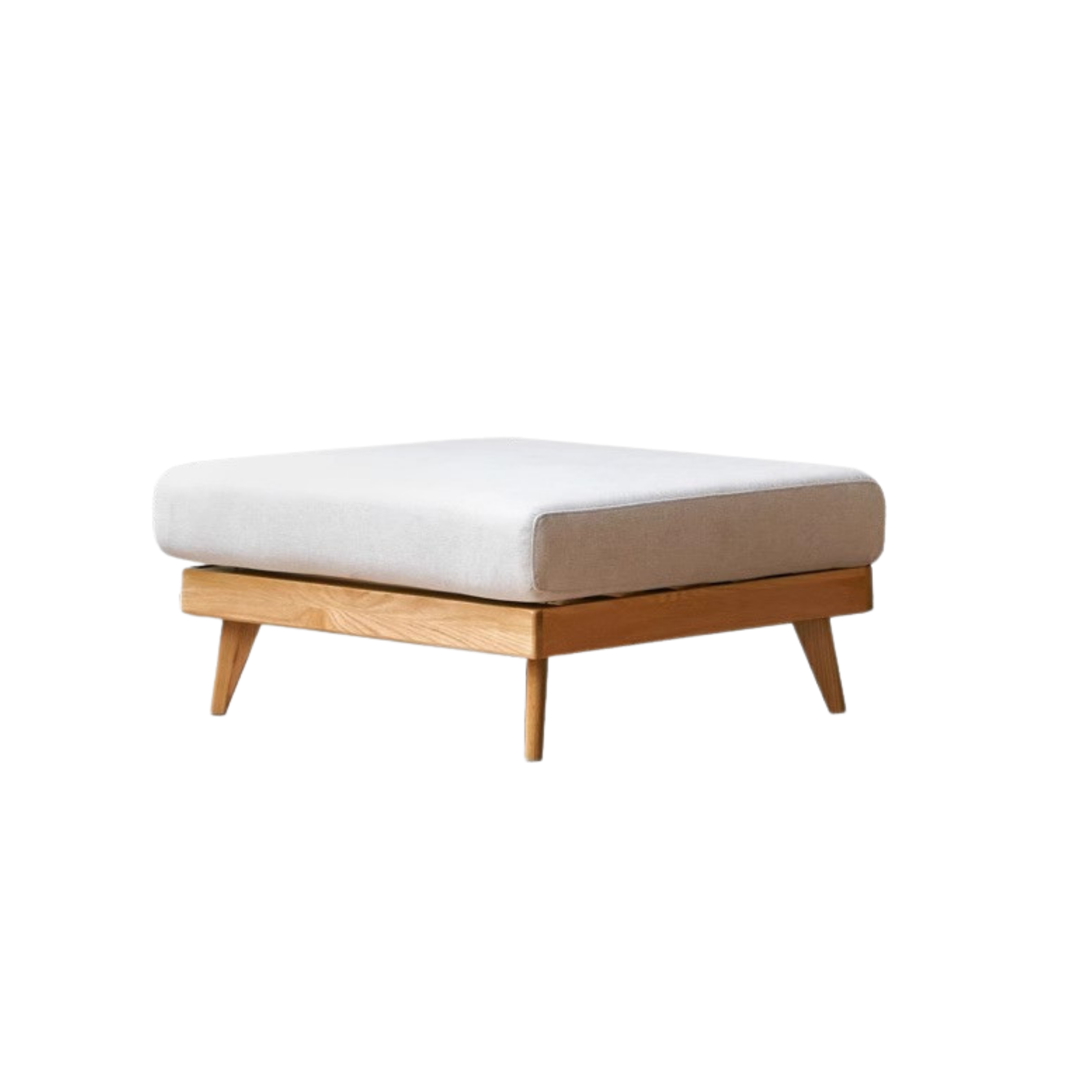 Oak, Ash, Poplar, Black Walnut Solid Wood Footstool Small Fabric Stool For Home