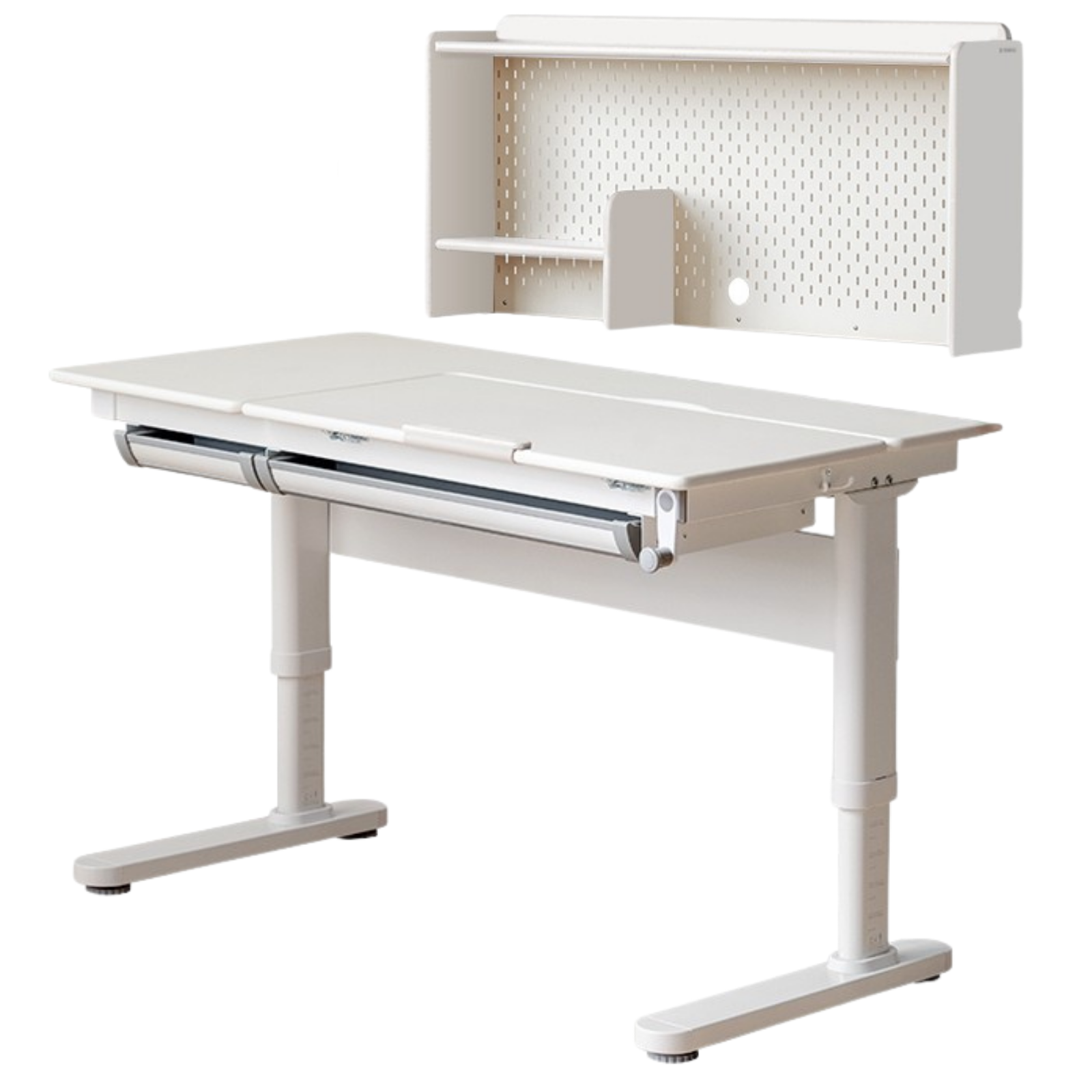 Beech, Solid RubberWood kids Lifting Study Desk