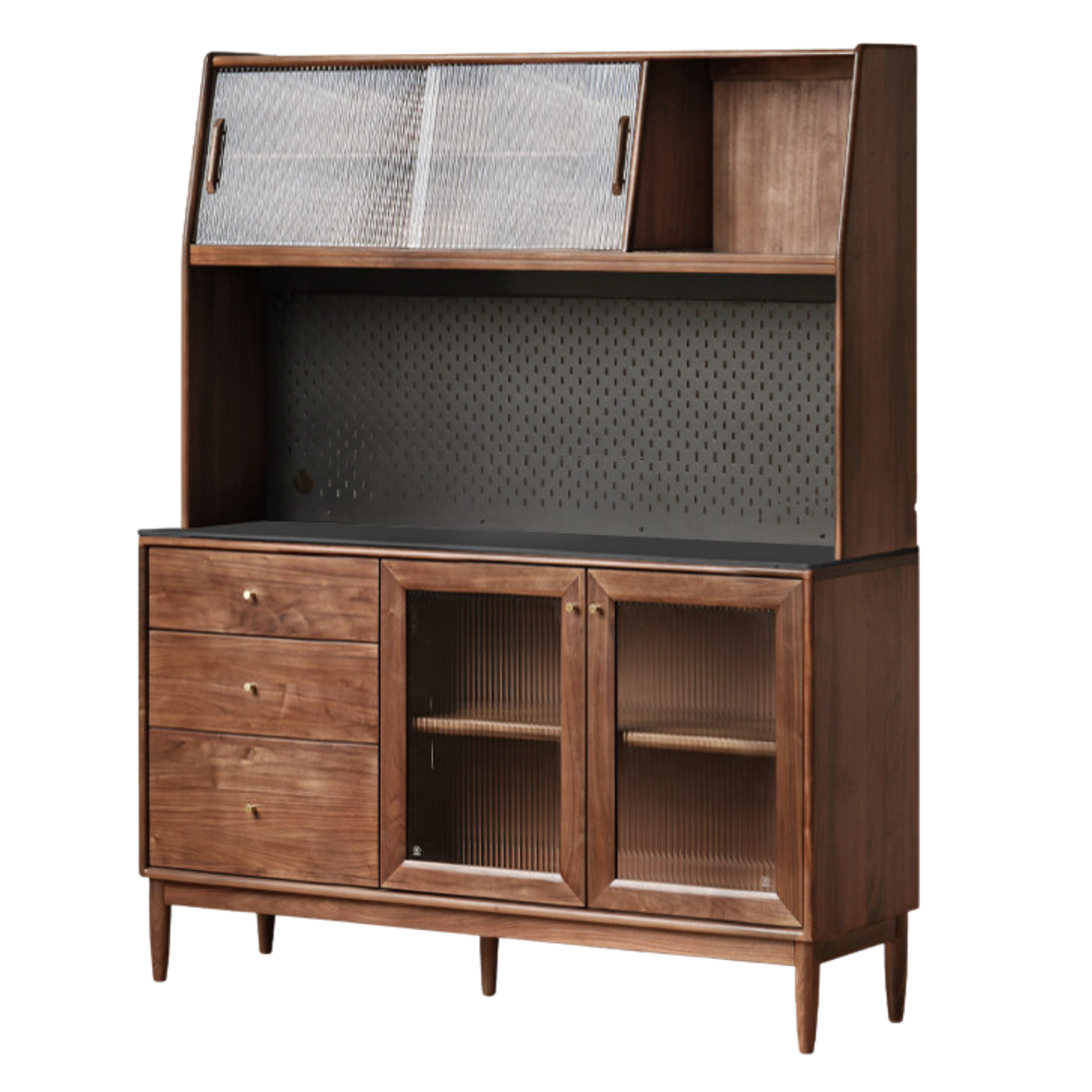 Black Walnut , South American Walnut, Catalpa Solid Wood Sideboard, Buffet Cabinet