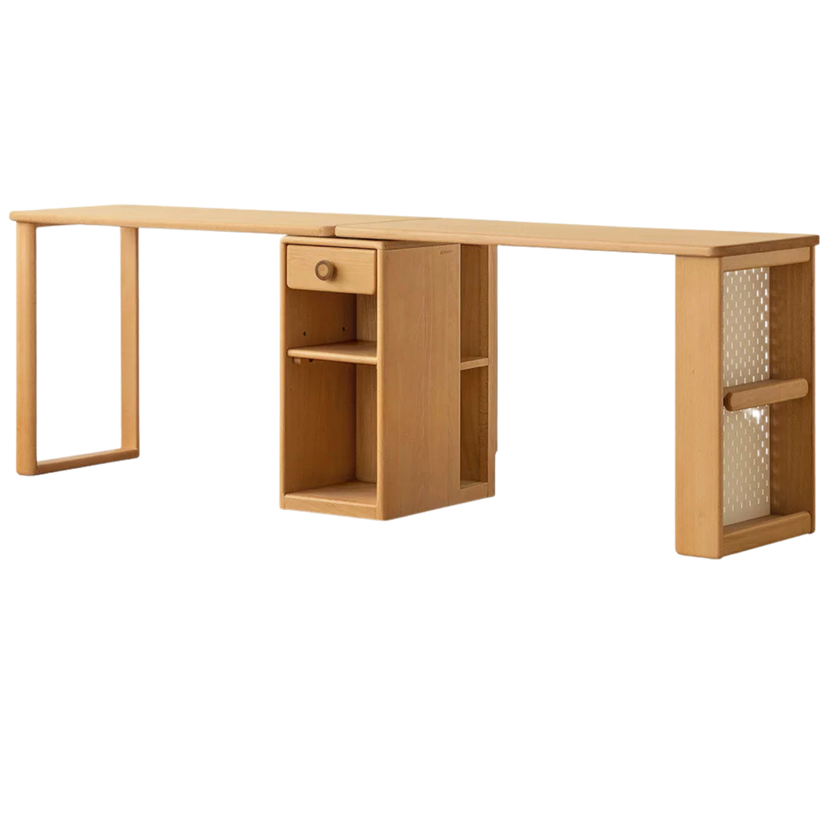 Beech Solid Wood Telescopic Student Writing Desk