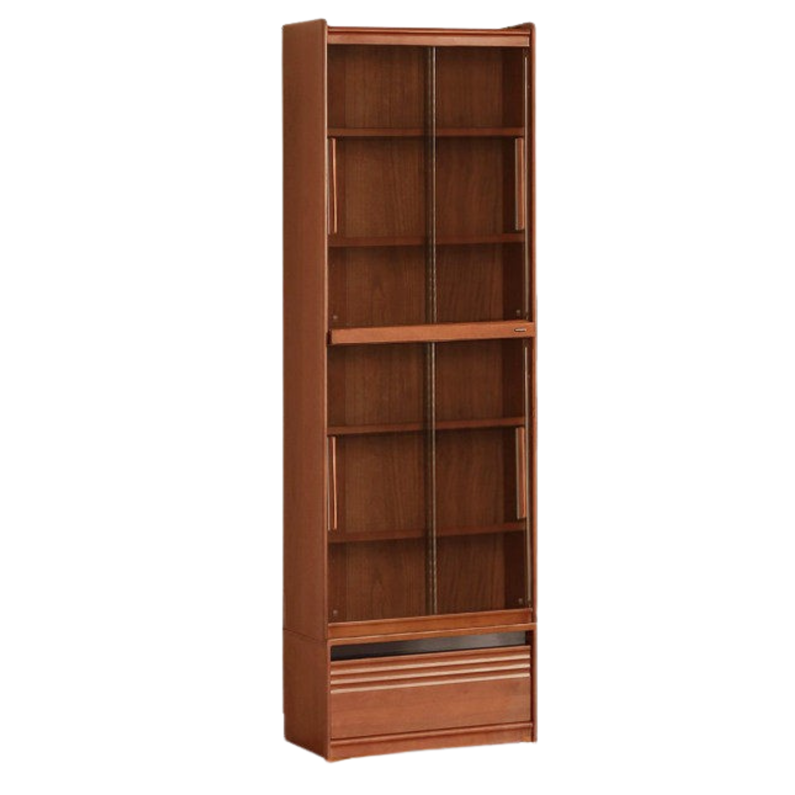 Poplar Solid Wood Antique Style Bookshelf Combination