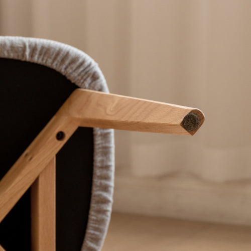 Oak Solid Wood Upholstered Dining Chair