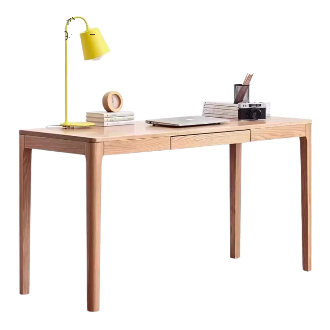 Oak solid wood office desk: