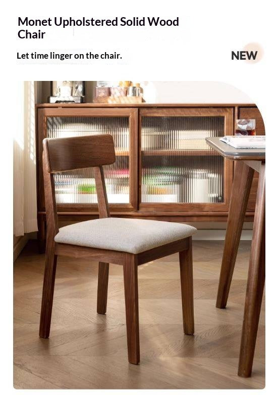 Set 4 pcs Black Walnut, Ash, Oak, Solid Rubberwood Chair