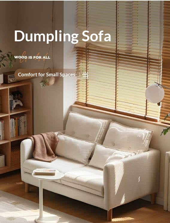 Track Arm Loveseat with Tufted Back Cushions and Tapered Wood Legs
