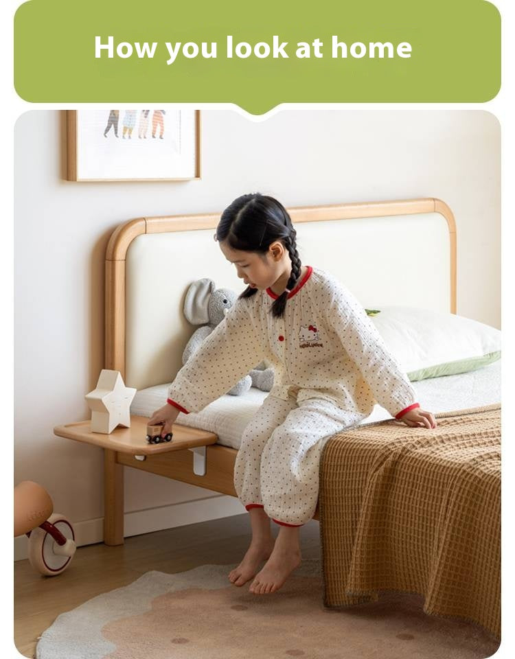 Beech Solid Wood Children's Creative Bedside Storage Rack