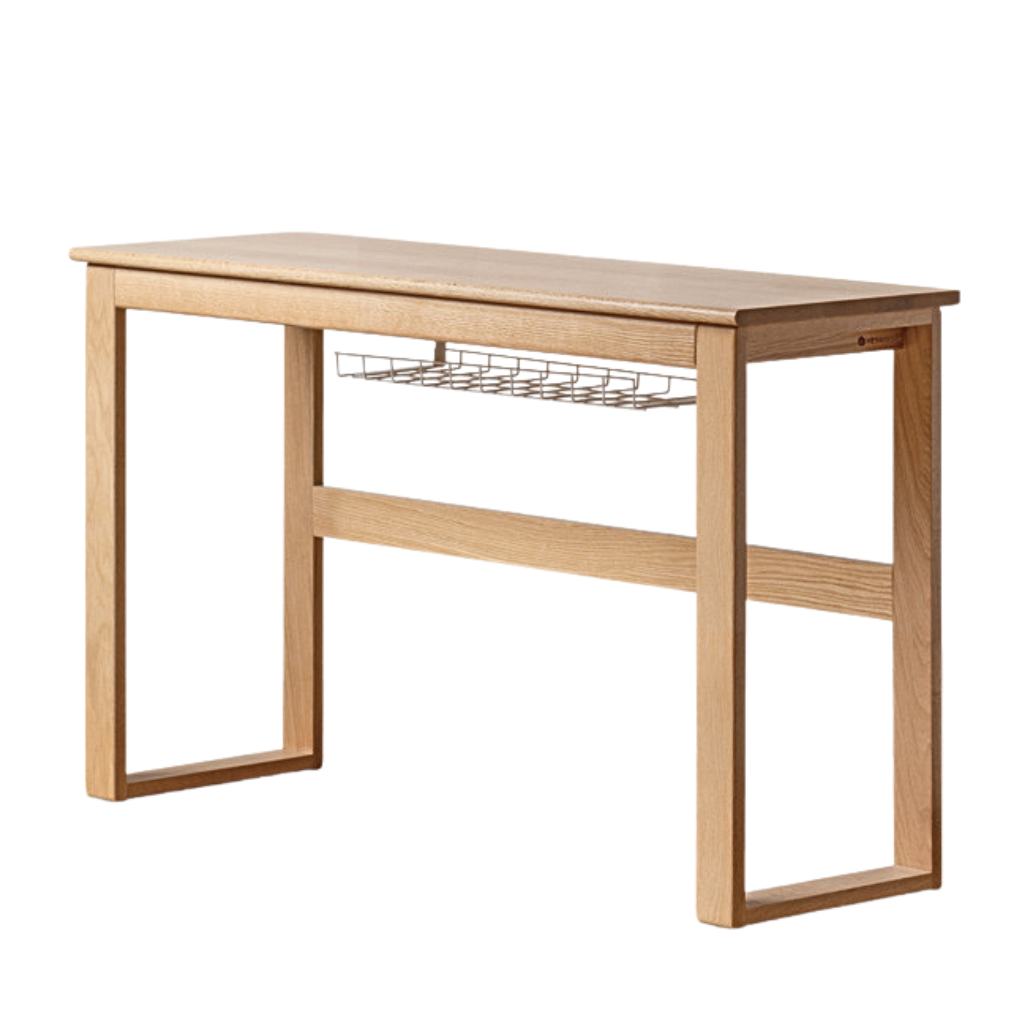 Oak solid wood long office desk-