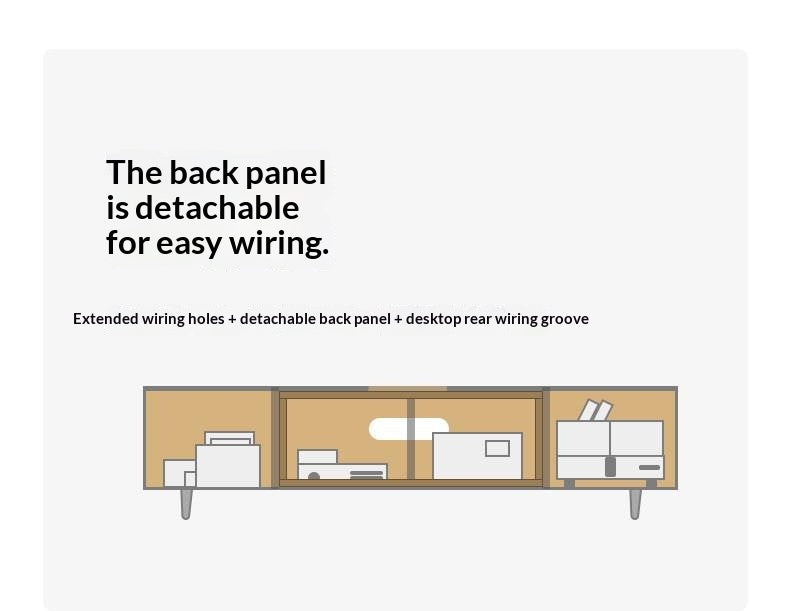 Oak, Rubberwood, Beech Solid Wood TV Stand Sliding Door.