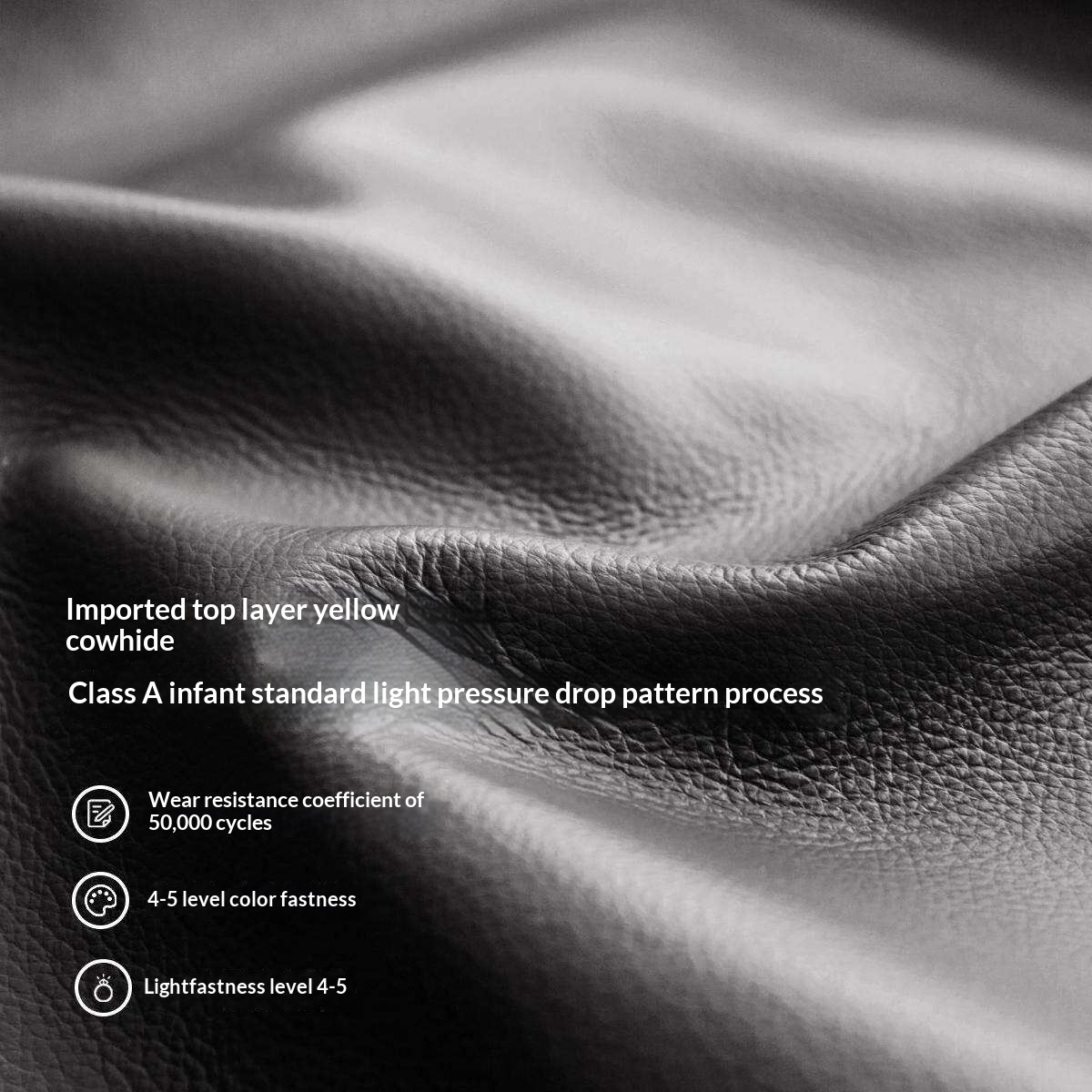 Genuine Leather Hydraulic Lift Storage Bed with Drawers