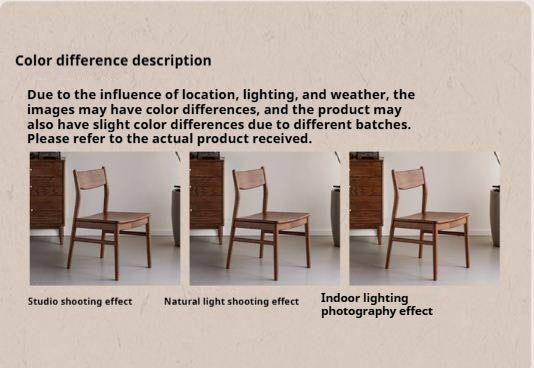 Set 4 Pcs Black, Walnut, Ash, Oak, Beech, Sandalwood Solid Wood Dining Chair