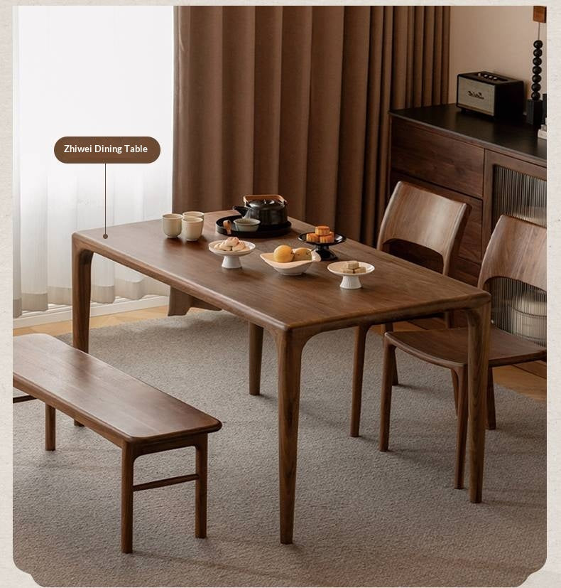 Black Walnut, Ash Solid Wood Dining Chair