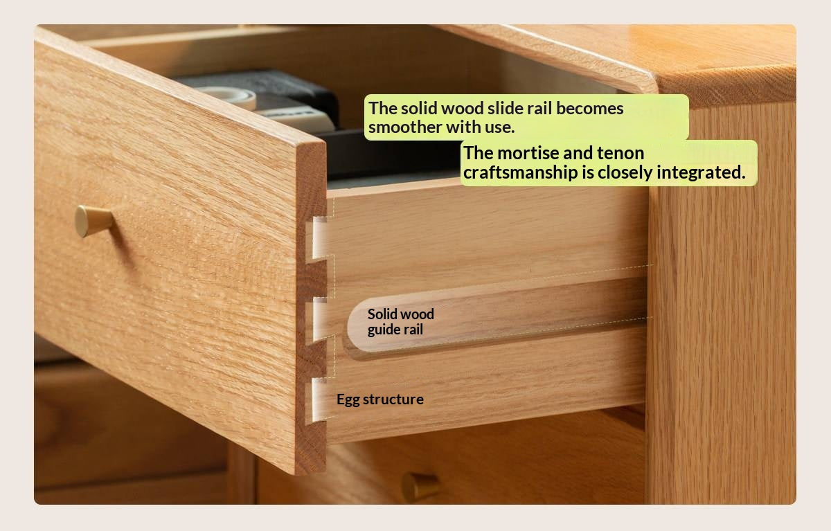 Beech, Oak, Solid RubberWood, Ash solid wood Nightstand