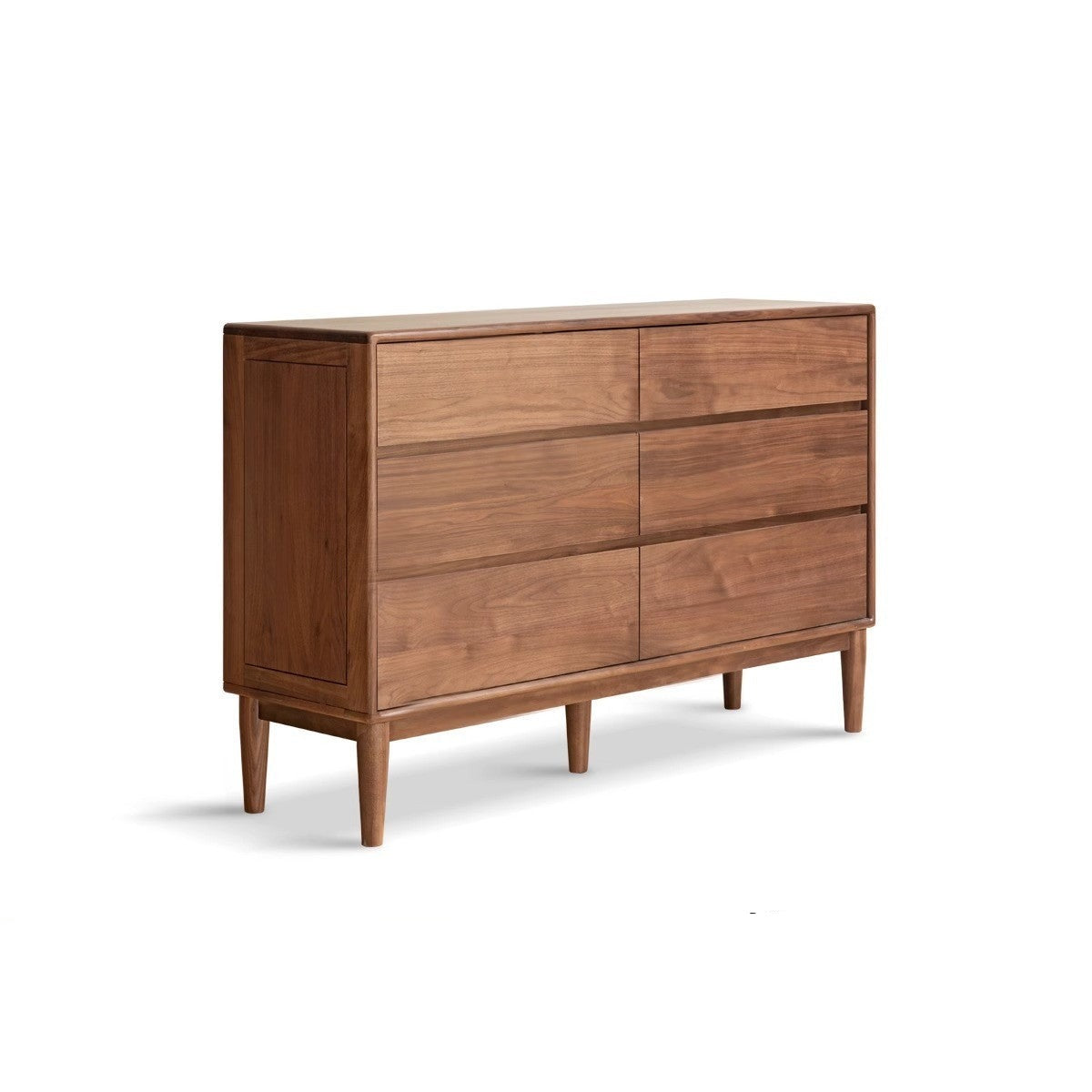 Black Walnut  Solid Wood Seven Bucket chest of drawers)