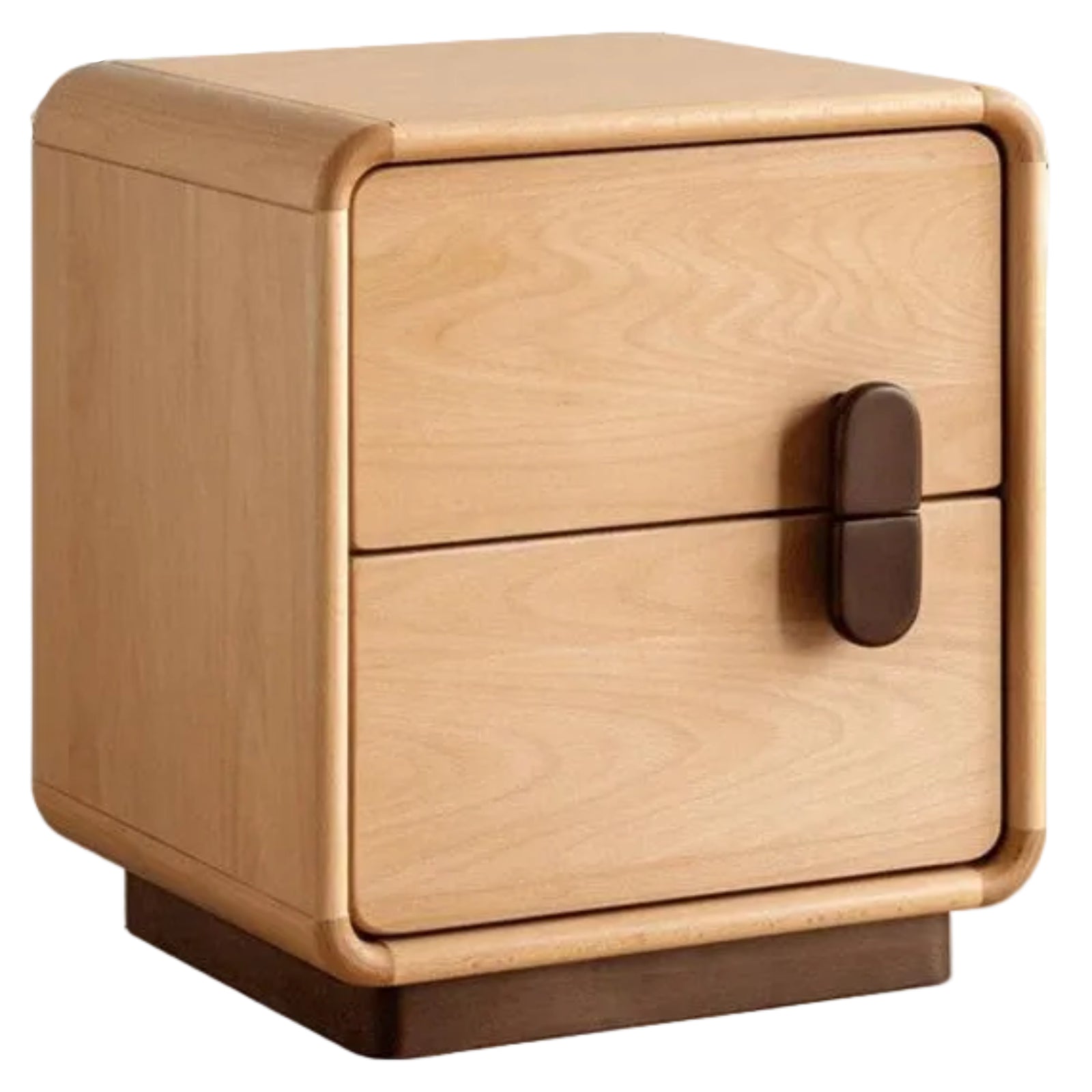 Beech Solid Wood Original Wood Style Storage Nightstand