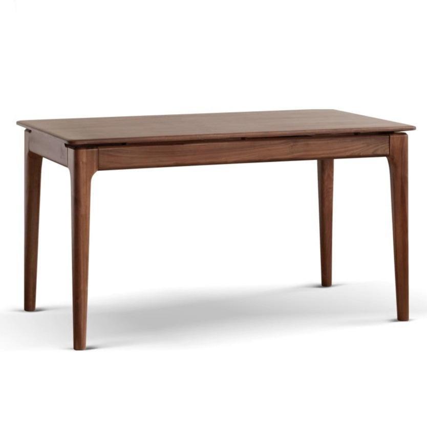 Black walnut solid wood rectangular dining table