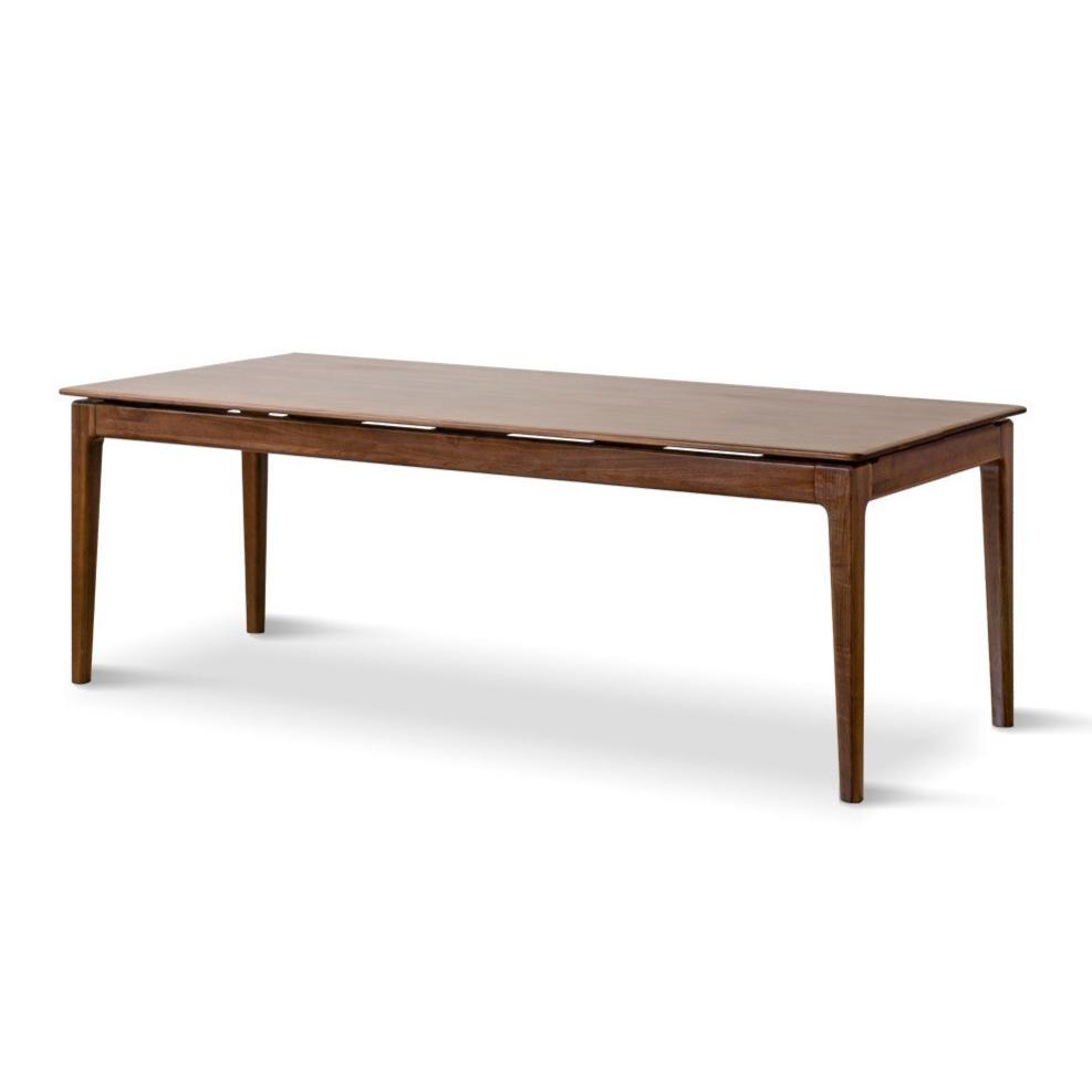 Black walnut solid wood rectangular dining table