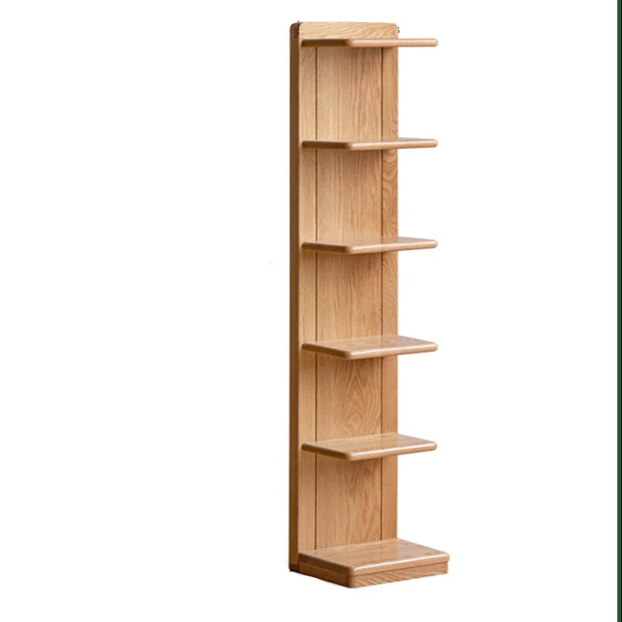 Oak solid wood modern multi-layer bookshelf