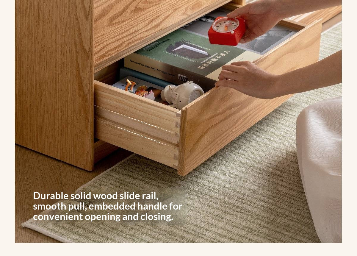 Solid RubberWood, Oak Solid Wood TV Cabinet Floor Combination