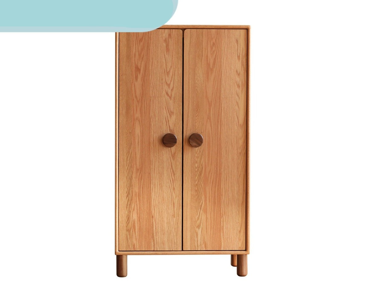 Oak solid wood wardrobe bookcase free combination -