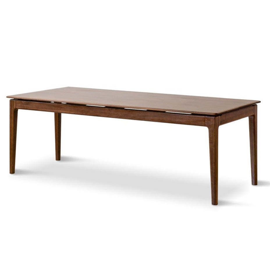 Black walnut solid wood rectangular long dining table