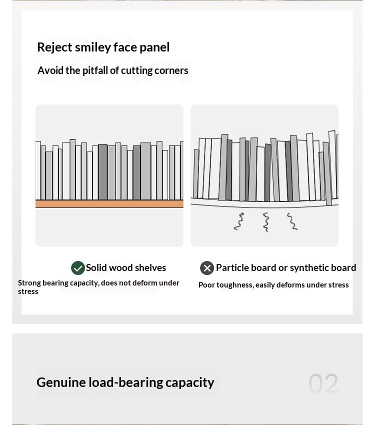 Oak Solid Wood Nordic Style Bookcase
