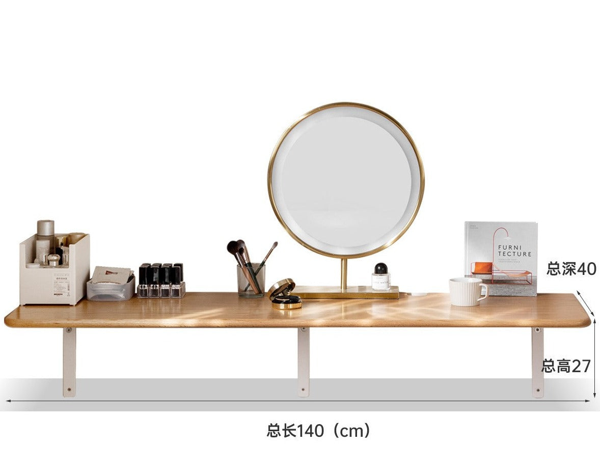 Oak Solid wood wall-mounted Makeup table Writing desk "