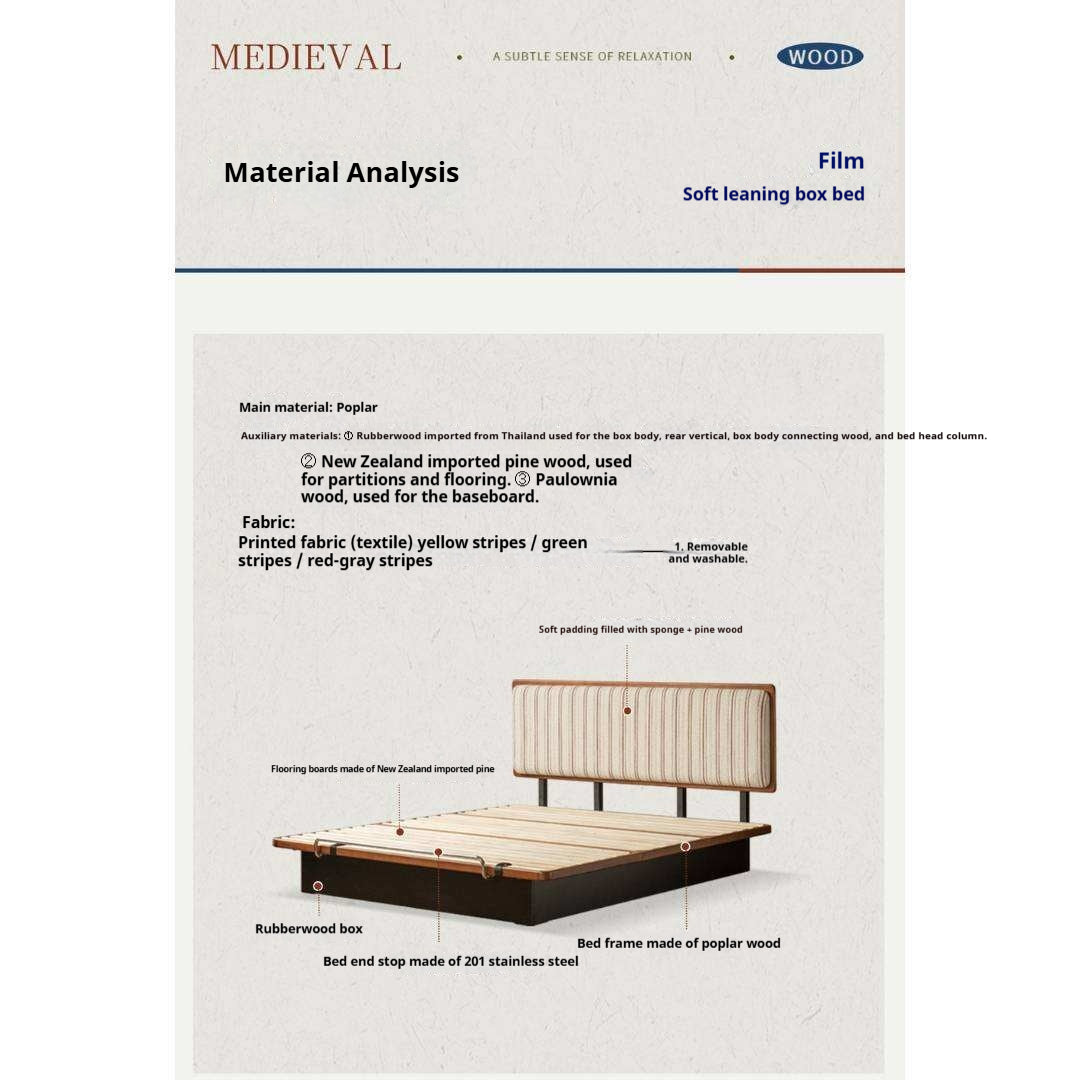 Poplar Solid Wood Channel Tufted Platform Bed with Gas Lift Storage