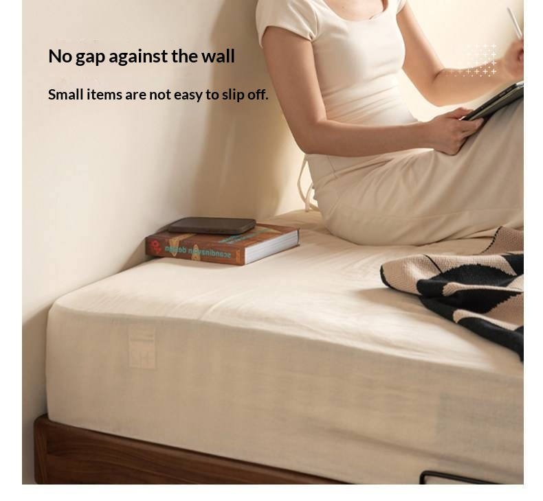 Oak Solid Wood Bed Modern