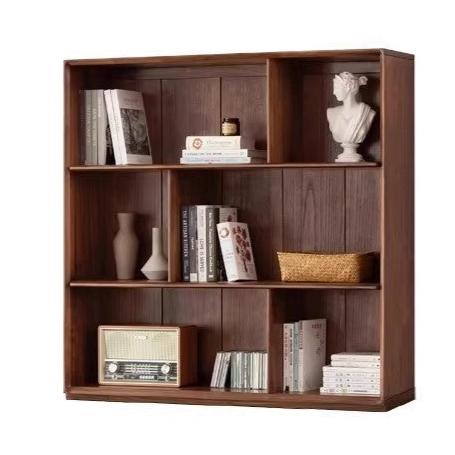 Black Walnut Solid Wood Floor-standing Low Bookcase