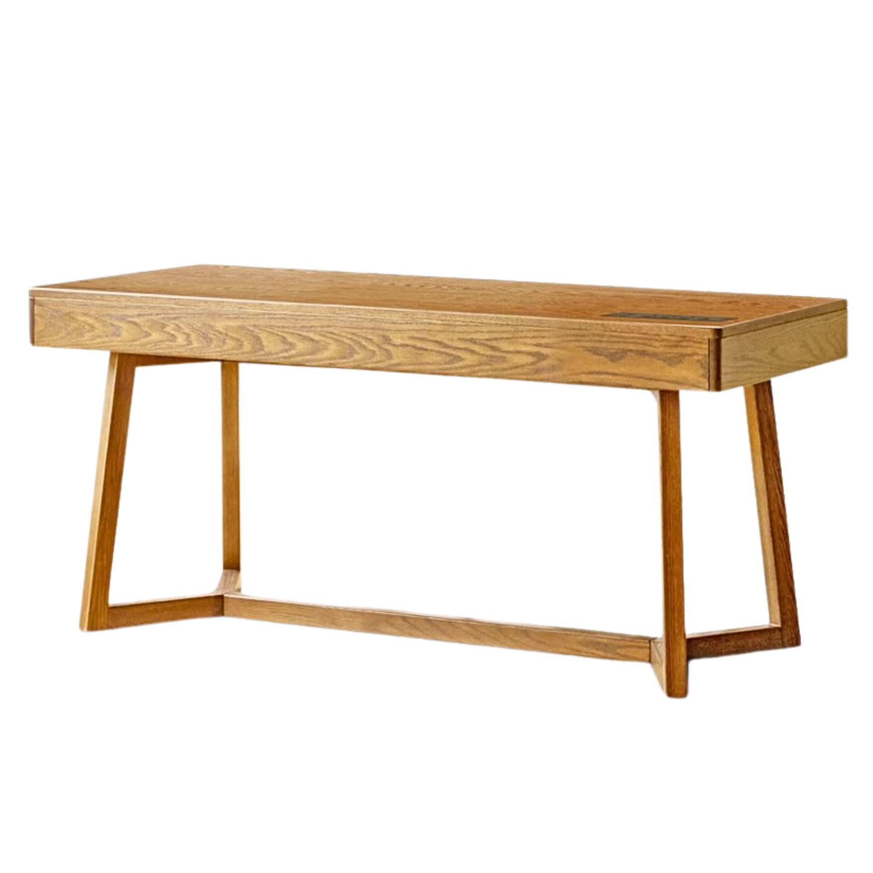 Black Walnut, Oak Solid Wood Italian Light Luxury Office Desk