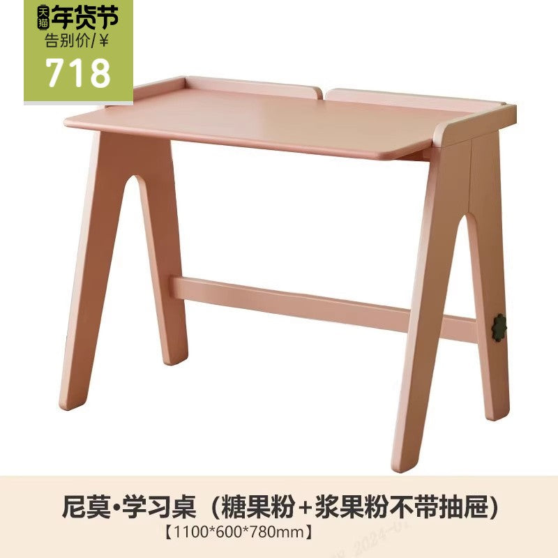 Beech pure Solid Wood Children's Study Table