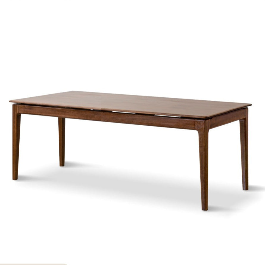 Black walnut solid wood rectangular long dining table