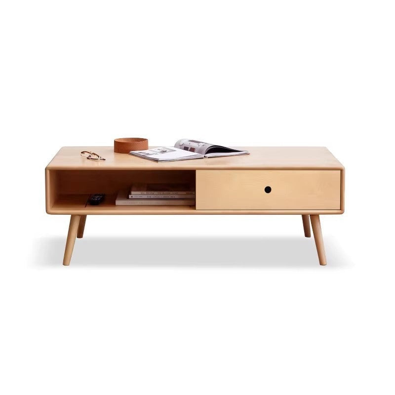 Beech solid wood coffee table Nordic simple "
