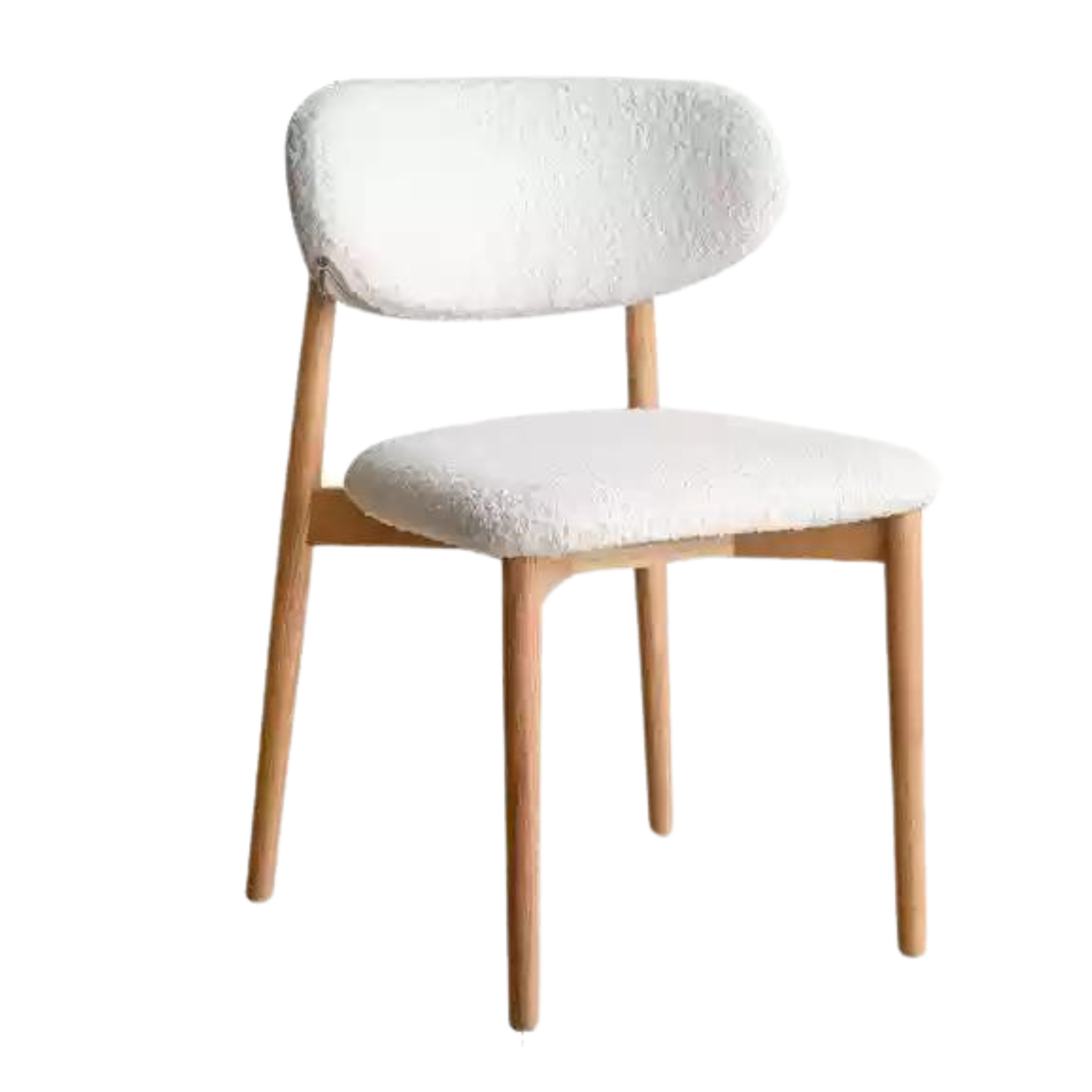 Oak Solid Wood  lamb velvet cloud cotton Dining Chair :