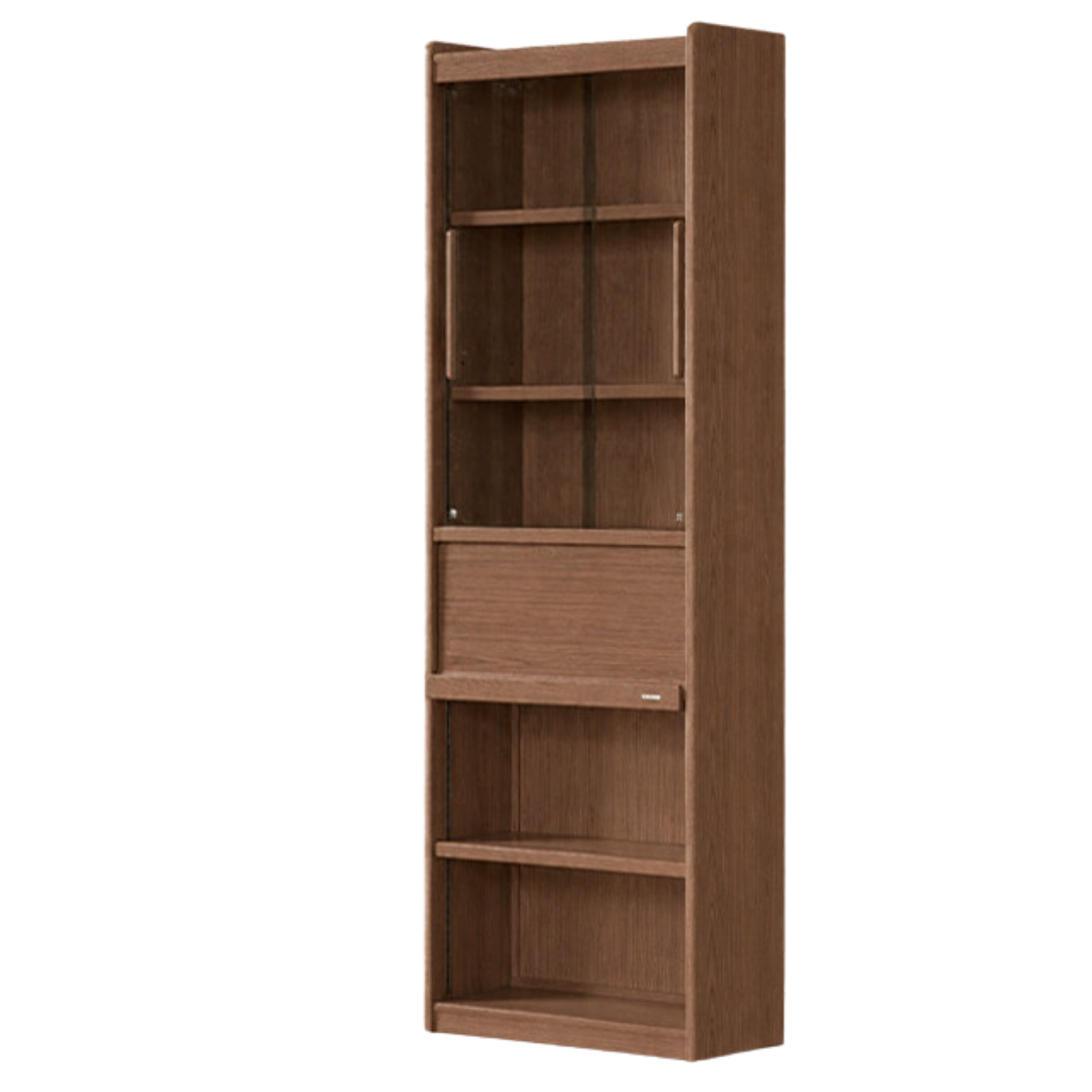 Black Walnut, Sandalwood, Oak, Ash Solid Wood Combination Bookcase with Floor Display and Luxury Storage