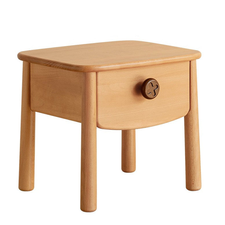 Beech solid wood modern children's nightstand