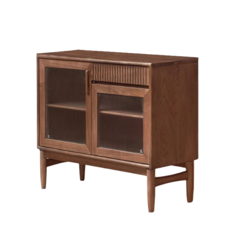 Oak, Black Walnut, South American Walnut, Solid Longan Hardwood, Red Zebrawood Solid Wood Light Luxury Sideboard