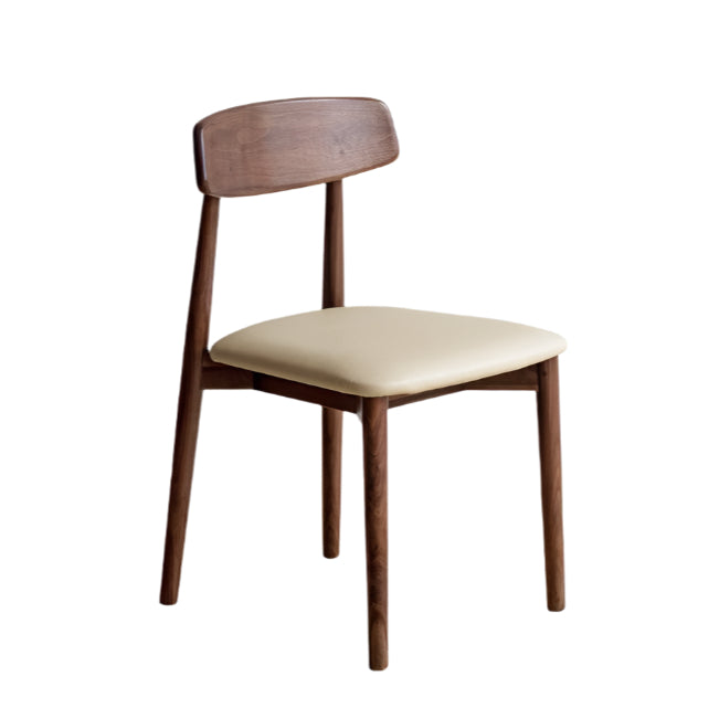 4 pcs set - Black Walnut, Ash, Oak, Cherry Solid Wood, Solid RubberWood Dining Chair