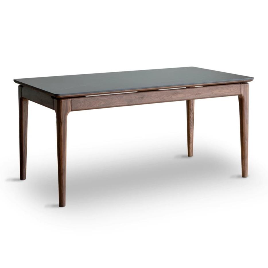 Black walnut solid wood rectangular dining table